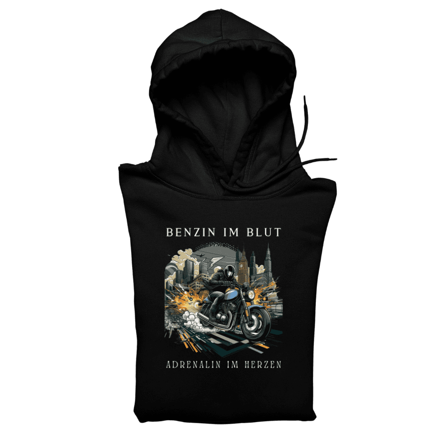 Benzin im Blut - Organic Hoodie