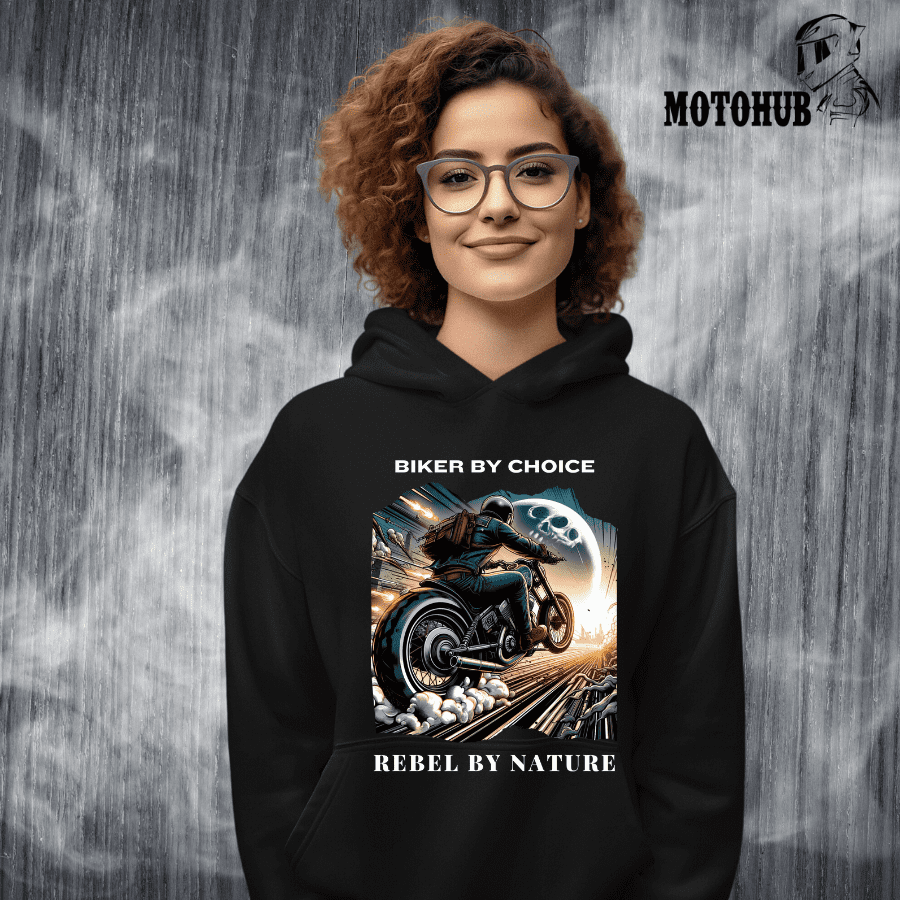 Biker by choice - Organic Hoodie