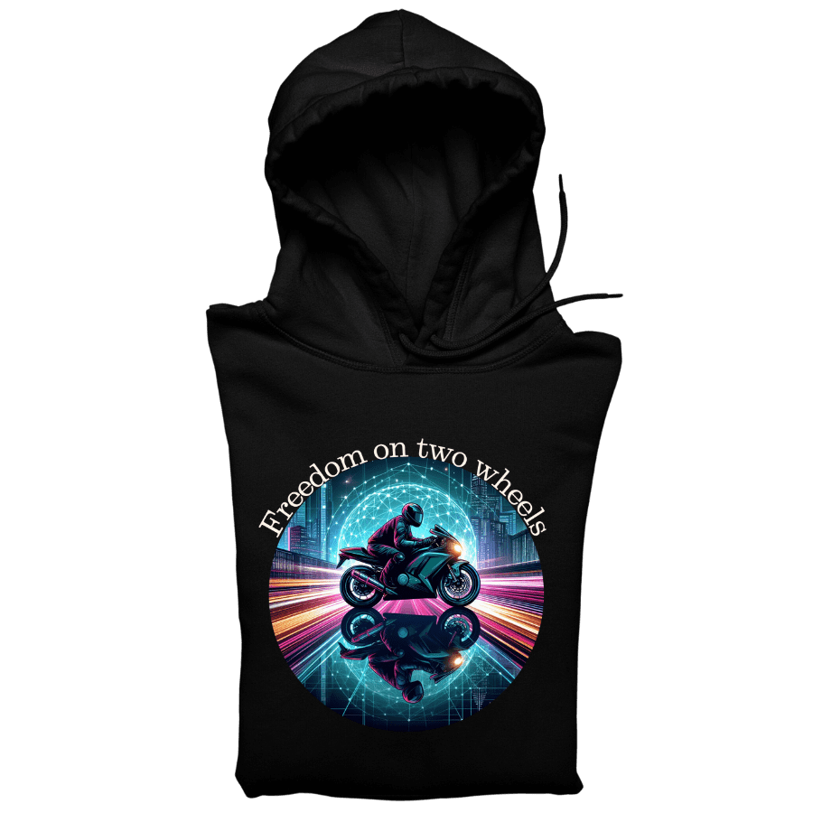 Freedom on two wheels - Organic Hoodie