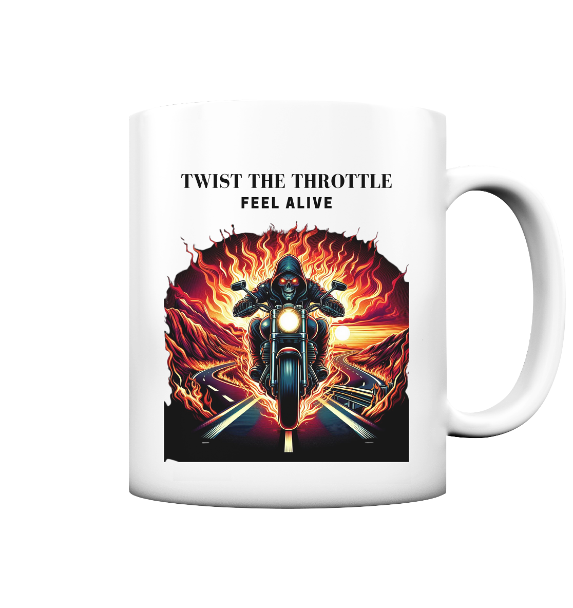 Twist the throttle - Tasse matt