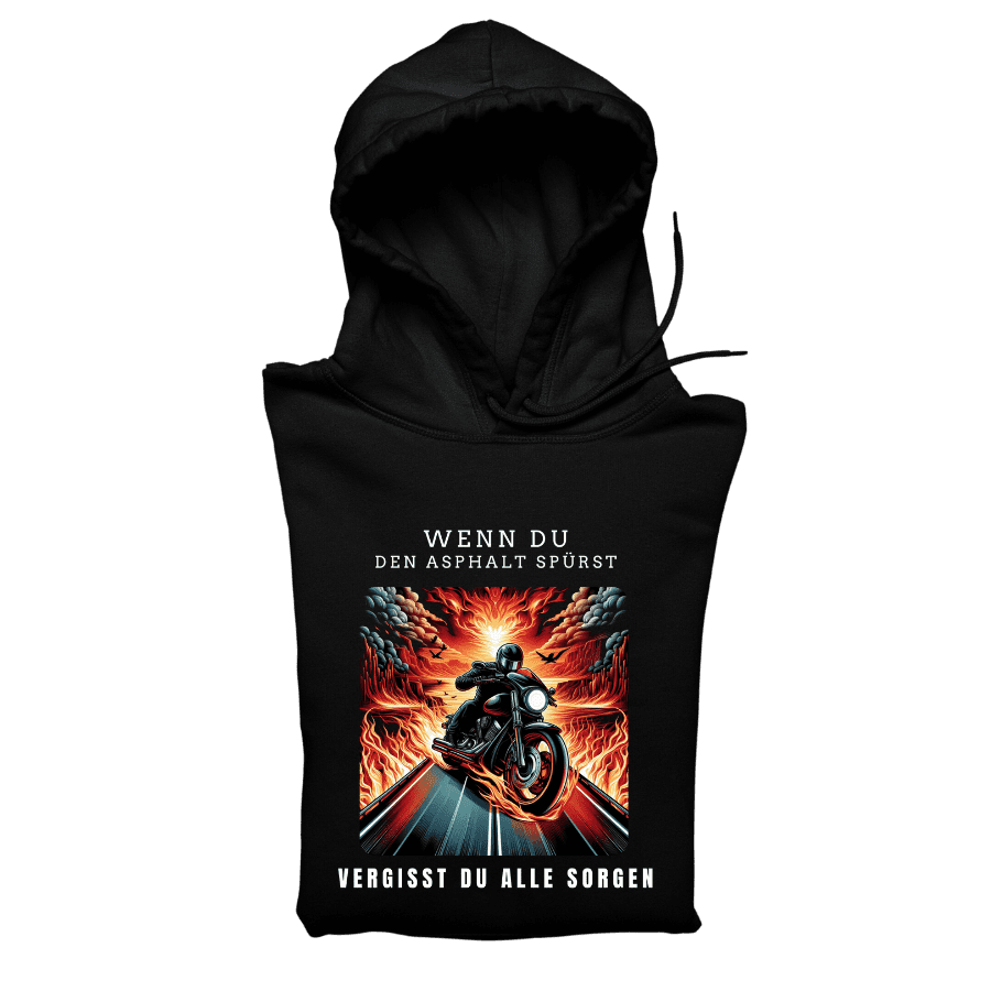 Asphalt spürst - Organic Hoodie